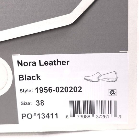 NWB Dansko Women's Nora Slip On Black Leather Loafers Size 38 Black 1956020202 - Picture 11 of 13